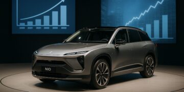 Auto NIO en primer plano simboliza el impulso del mercado tras proyecciones de Citi.