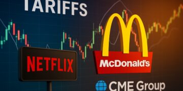 Tarifas impulsan acciones como Netflix, McDonald’s y CME en tiempos de volatilidad.