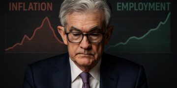 erome Powell habla sobre inflación en la Fed.