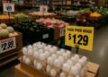 recios de frutas y verduras reflejando la inflación mayorista en EE. UU.