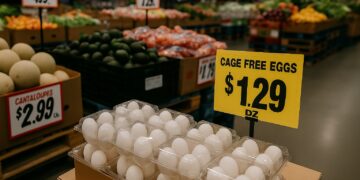 recios de frutas y verduras reflejando la inflación mayorista en EE. UU.