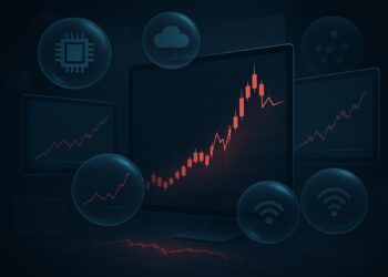 Gráficos de burbuja en sector tech representan exceso de valuación.