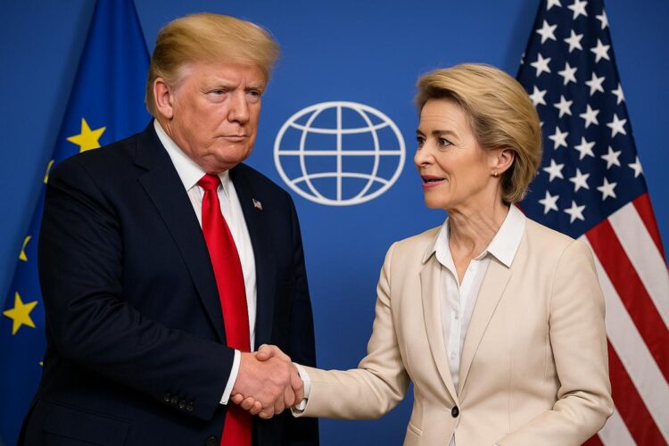 Trump y von der Leyen acuerdan pausa de aranceles entre EE UU y UE.