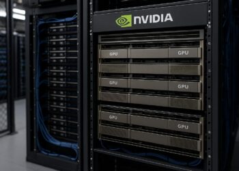 Servidores con GPUs Nvidia en centro de datos tras cierre del proyecto Dojo