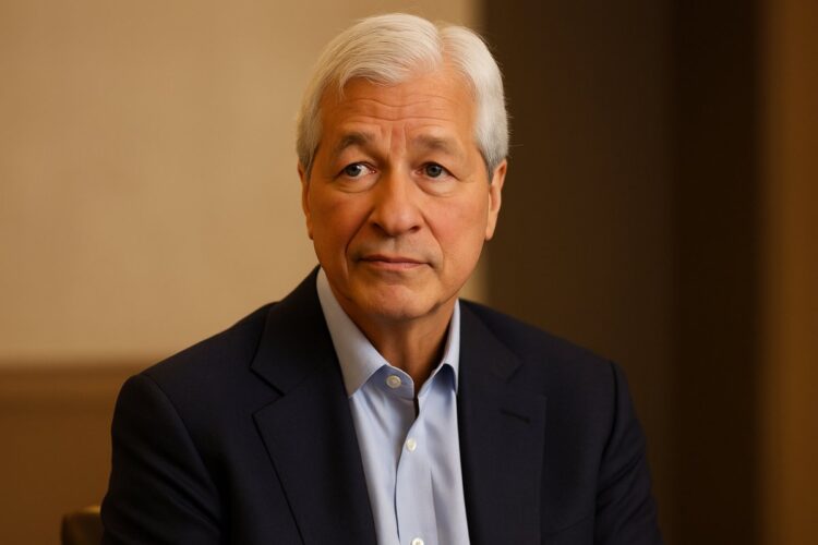 Jamie Dimon, CEO de JPMorgan, durante una conferencia financiera.
