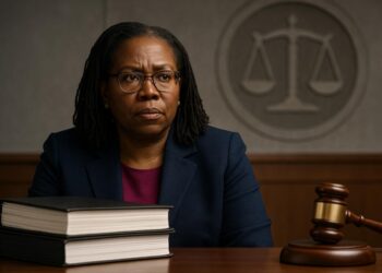Lisa Cook en un entorno legal, reflejando investigación por fraude hipotecario.