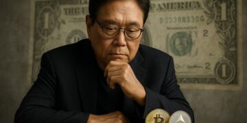 Robert Kiyosaki observa Bitcoin, Ethereum, oro y plata frente a un dólar deteriorado.