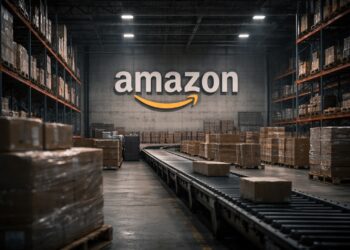 Centro logístico de Amazon con operación detenida en medio de presión global.