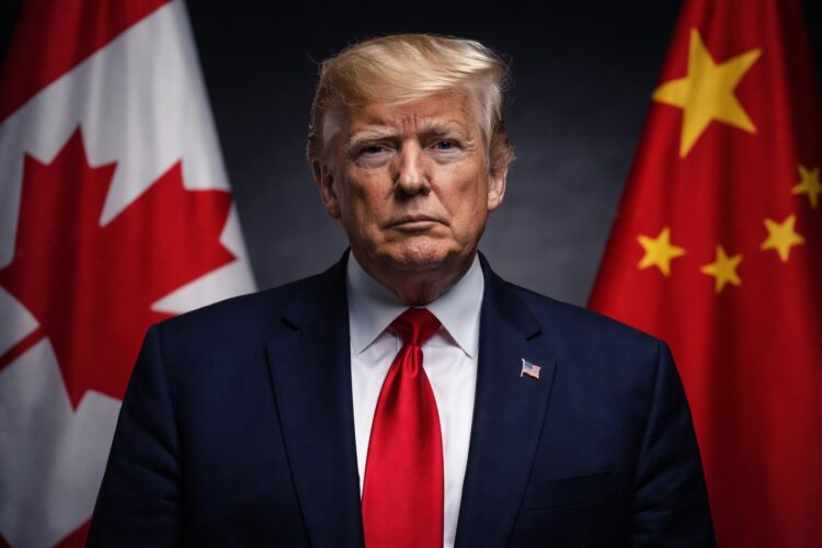 Trump anuncia aranceles a Canadá en medio de tensiones con China.