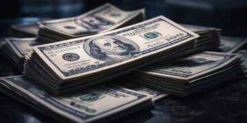 Dólares estadounidenses bajo presión en mercado financiero.