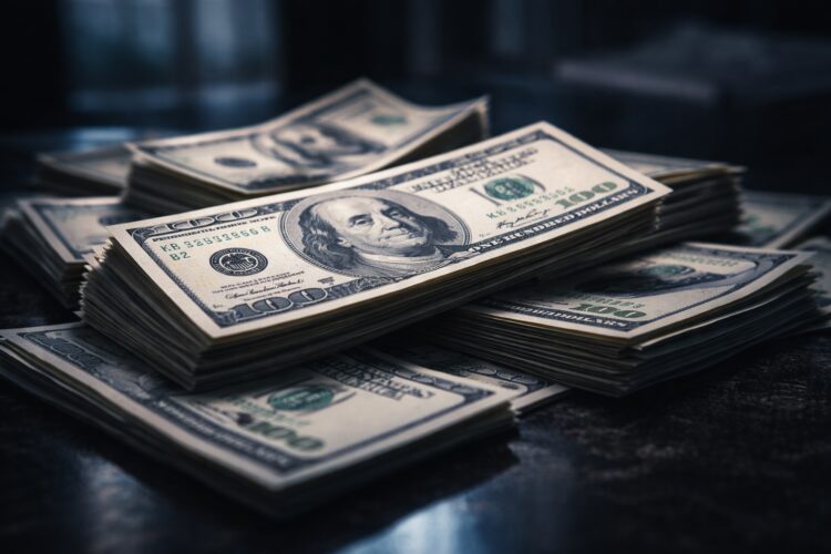 Dólares estadounidenses bajo presión en mercado financiero.