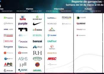 Calendario de earnings