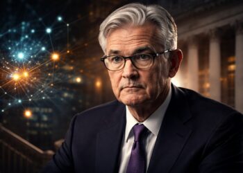 Powell bajo tensión con red de IA y entorno financiero oscuro.