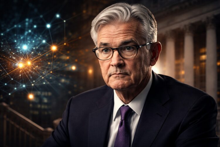 Powell bajo tensión con red de IA y entorno financiero oscuro.