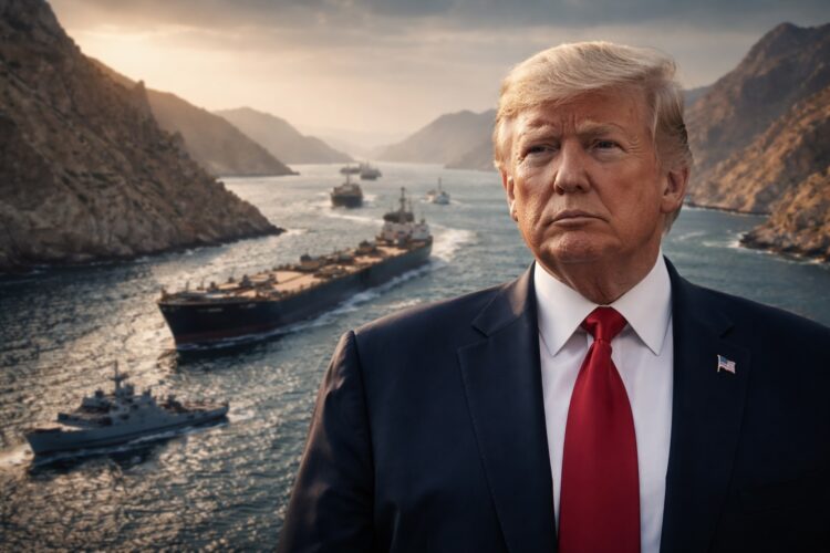 Trump ante el estrecho de Ormuz con petroleros en tránsito.