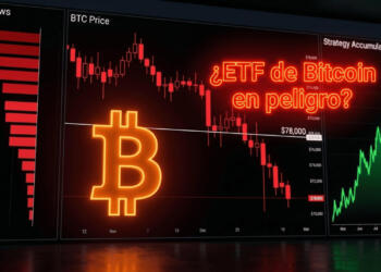 Los ETF Bitcoin spot registraron 490 millones de dólares en salidas netas en solo tres sesiones mientras BTC no logra reconquistar los 78.000 dólares.