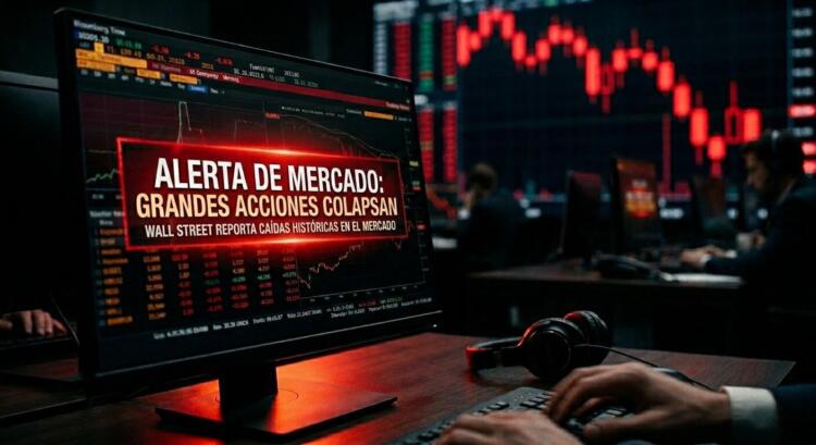 Trader reacciona a alerta de colapso bursátil y caída histórica del mercado