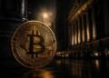 Bitcoin domina una escena financiera oscura bajo fuerte presión de mercado.