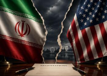 Banderas de Irán y Estados Unidos frente a una negociación rota.