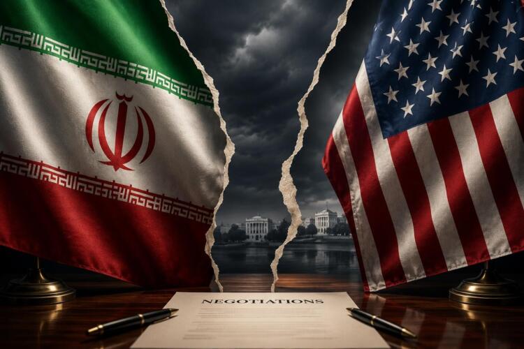 Banderas de Irán y Estados Unidos frente a una negociación rota.