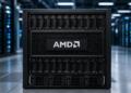 Servidor de AMD para inteligencia artificial en un centro de datos.