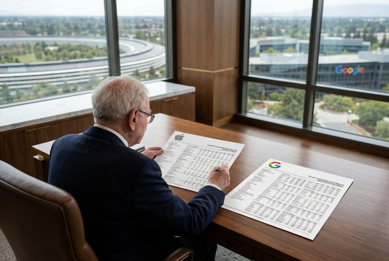 Google vs. Apple: ¿Cuál favorita de Warren Buffett es la mejor acción para comprar hoy?