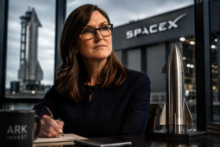 Cathie Wood mantiene su apuesta por SpaceX pese a la caída.