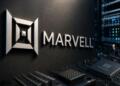 Marvell y su contexto tecnológico con un chip en primer plano.
