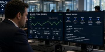 Monitores con probabilidad y cronograma de fusión SpaceX-Tesla