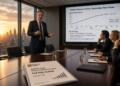 Ejecutivo presenta un reporte de Goldman Sachs sobre las perspectivas de tasas de la Fed.