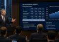 Ejecutivo presenta los resultados financieros del Q2 2024 frente a analistas.