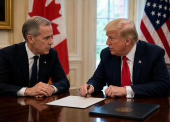 Donald Trump y Mark Carney negocian un acuerdo comercial bilateral.