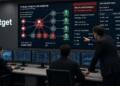 Centro de monitoreo de Bitget con gráficos de seguimiento de criptomonedas y alertas.