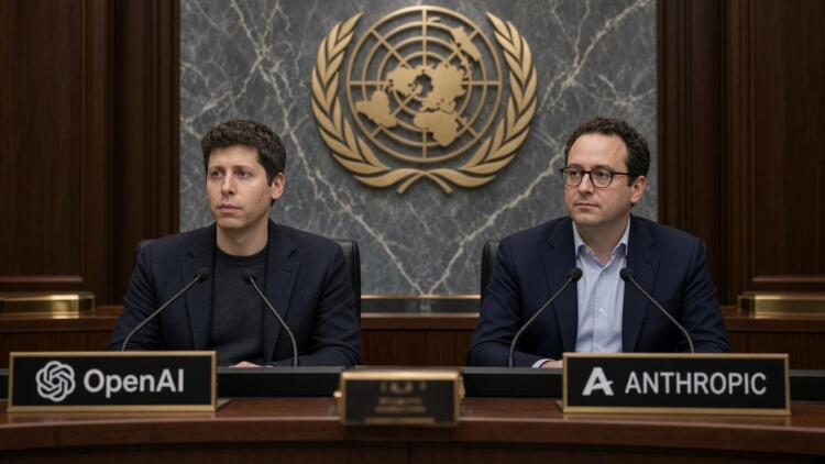 Directores de OpenAI y Anthropic participan en una sesión oficial bajo el emblema ONU.