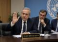 Delegados de la República Islámica de Irán participan en una reunión oficial de la ONU.