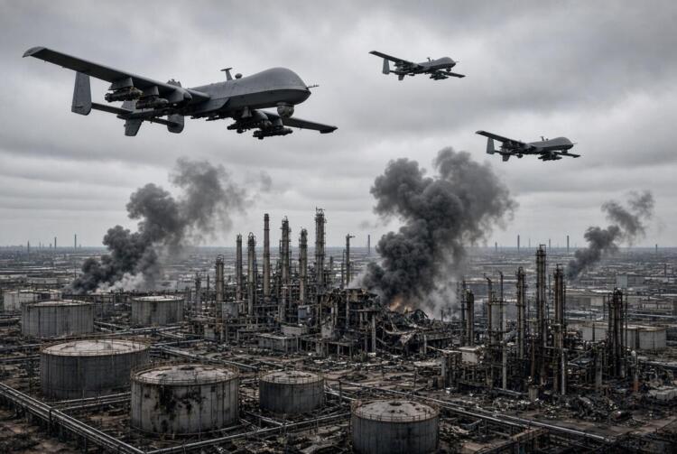 Los ataques con drones de Ucrania paralizan.