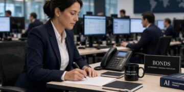 Analista financiera en oficina de mercados de capitales y bonos