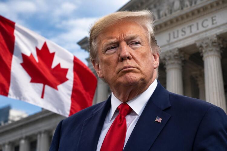 Trump enfrenta una demanda por imponer aranceles del 50% a Canadá.